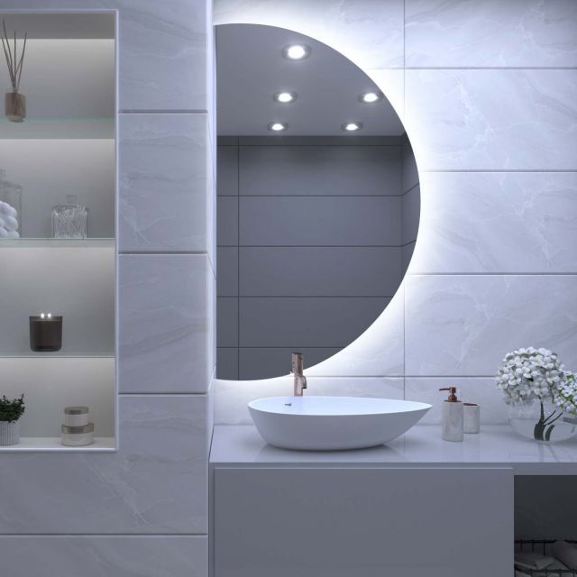 Espejo atípico con iluminación LED A30