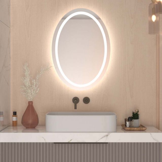 Espejo ovalado con iluminación A13