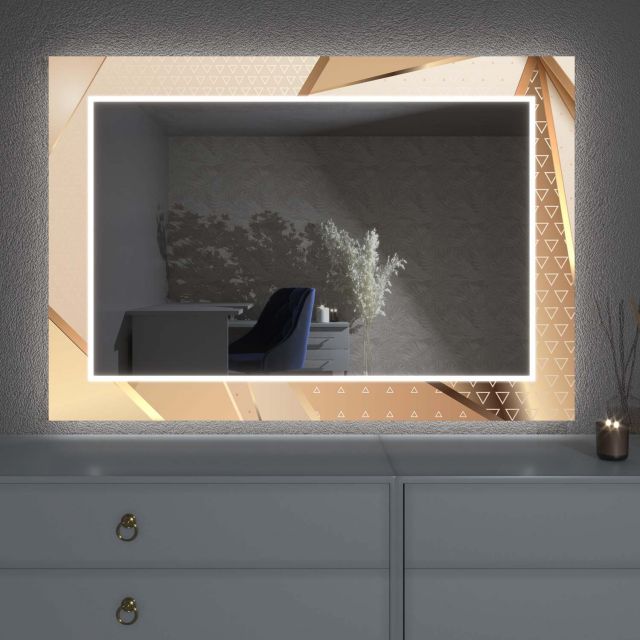 Espejo LED con decoración D22